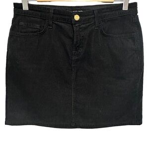J Brand Gwynne Skirt Women's 27‎ Black Corduroy Mini